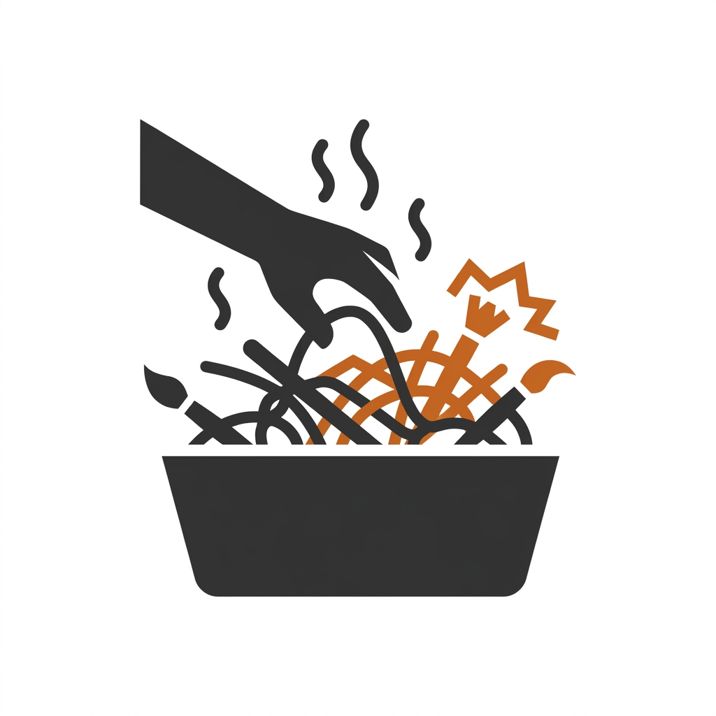 Digging Through A Tangled Brush Pile